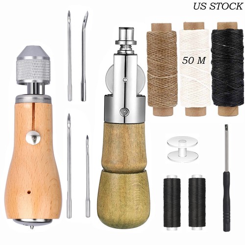Leather sewing kit with hand - kit,