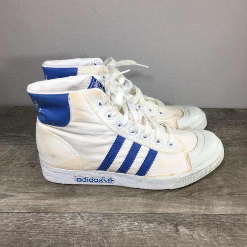Vintage adidas white blue - vintage,