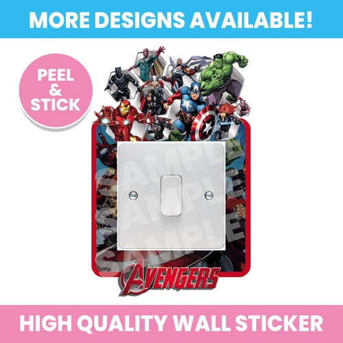 Avengers light switch surround - avengers,