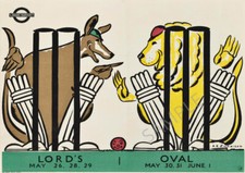 VINTAGE Cricket POSTER 1934