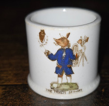 CARLTON CHINA THE TRUSTY SERVANT CRESTED CHINA SOUVENIR MINI CUP PAYNE & WATSON