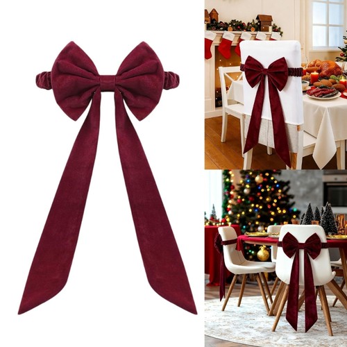 Velvet chair bows - velvet, sashes