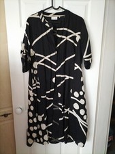Foil black and cream linen
