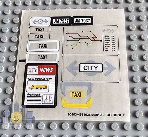 Lego trains sticker sheet - trains, rc