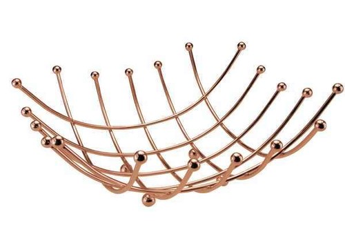 Copper fruit basket bowl - fruit,