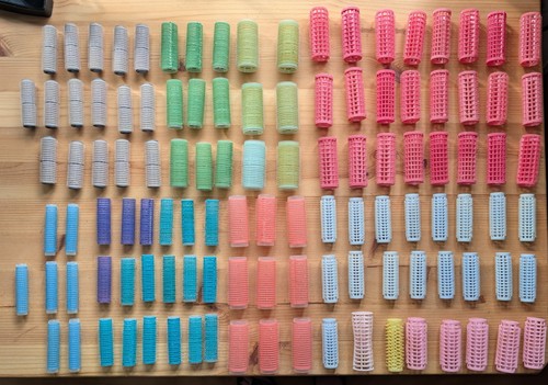 Vintage hair rollers lot mixed - lot,