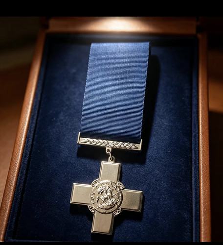 1pc george cross ribbon medal - 1pc,