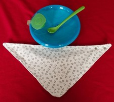 Nuby Baby plate bowl - Food Set Plate Warmer with spoon 5342 + bib