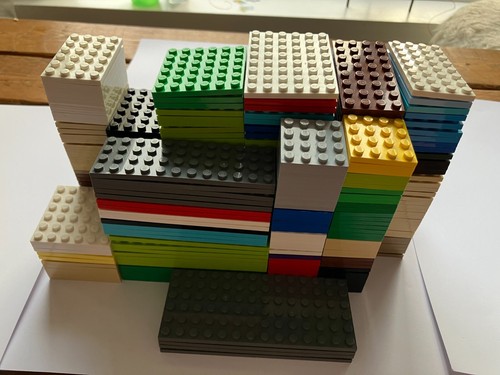 Lego base plates 6x8 4x6 - plates,
