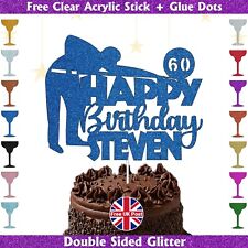 Personalised Snooker Cake Topper, Custom Any Name & Age, Sports Birthday Decor