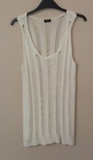 Womens F&F White Long String