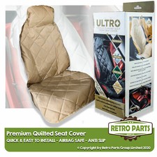Premium Quality Diamond Quilted Front Seat Cover For Land Rover Beige Cream