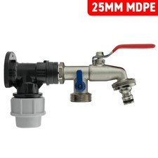 25mm MDPE Wall Flange Kit with