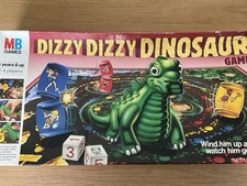 Vintage Dizzy Dizzy Dinosaur by MB Games 1987 Retro Board Game