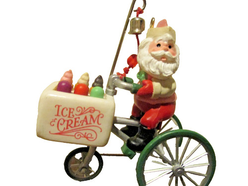 Santa driving ice cream - ice,