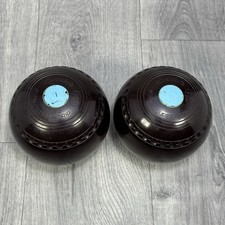 Henselite Super Grip Lawn Bowls Size 3 Black BIBCF93 Pair x2