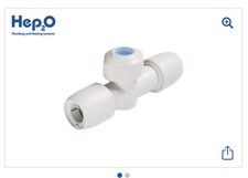 2 x Hep2O Shut-Off Valve White