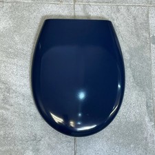Dignity WC Toilet Seat and Cover Duroplast Blue Finish Modern Style