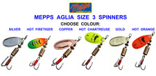 MEPPS AGLIA SIZE 3 SPINNER SPINNERBAIT SALMON TROUT PIKE PERCH PREDATOR LURES