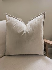 Taupe Velvet Scatter Feather Filled Cushions