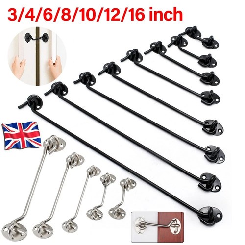 Cabin hook and eye latch - cabin, lock
