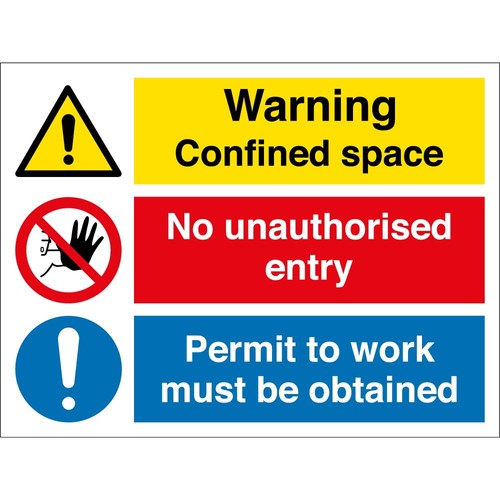 Confined space permit - space,