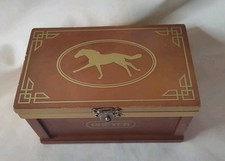 Retired Breyer Horse Accessory #286 Deluxe Tack Box Wooden Trunk Ruffian Brown