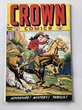 CROWN COMICS #19 VG/F 5.0 1949