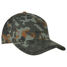 GERMAN ARMY COMBAT HAT BW MILITARY BASEBALL CAP ADJUSTABLE UNISEX FLECKTARN CAMO