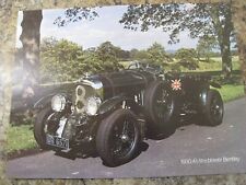 1930 4.5 LITRE BLOWER BENTLEY CAR UNION JACK No8 ADVERT A4 FILE 41
