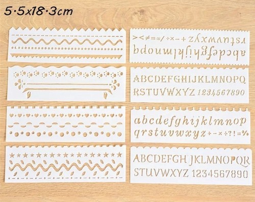 Words letter numbers stencil - numbers,