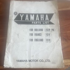Genuine Yamaha Parts List FS1E TYPE 470 1973 