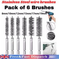 6 X Stainless Steel Wire Brush