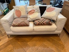White Leather Sofa Good Condition