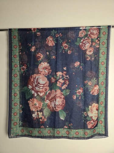 Ladies blue floral - ladies, printed