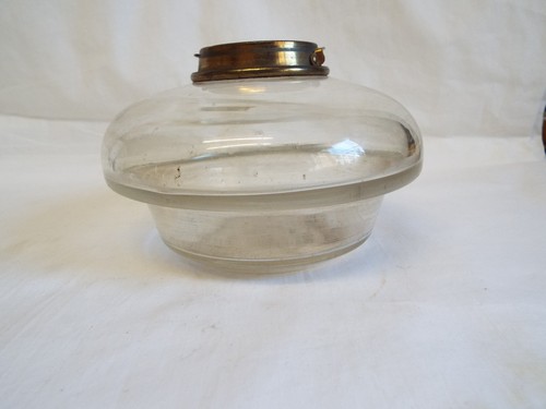 Antique clear glass drop - , in