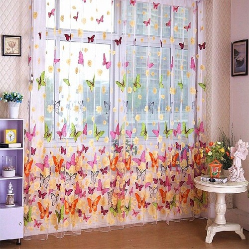 Butterfly yarn tulle - tulle, curtain