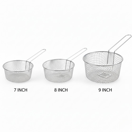 Chip pan fryer baskets - 7'', 8''