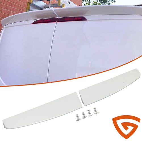 White roof spoiler lip - white, for
