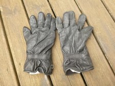 British Army Black Leather Combat Gloves Military Surplus Lined ECW Cold Weather