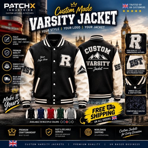 Custom varsity jacket mens - custom,