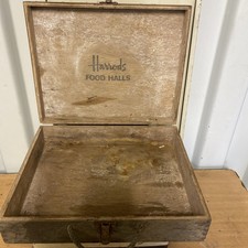 Vintage harrods wooden box - harrods,