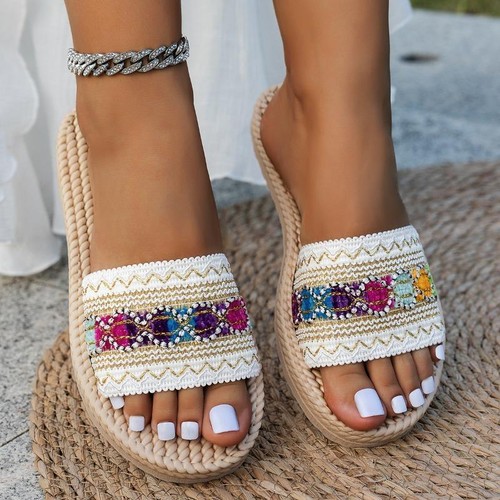 Women slippers outdoor - slippers, flat