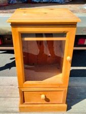 Solid pine hifi cabinet with