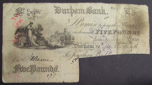 Five pound note - , 1888