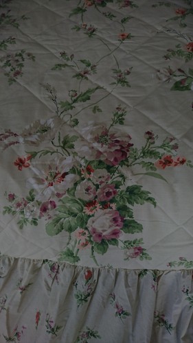 Vtg vantona quilted floral - vantona,