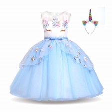 Girls Unicorn Princess Dress