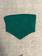 Teen Girls PrettyLittleThing Green  Cropped Bandeau Sun Top Boob Tube Size 8