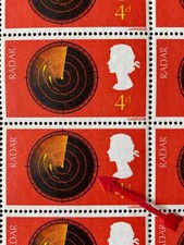 Sg.752a 1967 4d Discovery Complete Sheet with 'broken scale' variety, cat. £45.