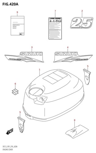 Suzuki genuine engine cover - suzuki,